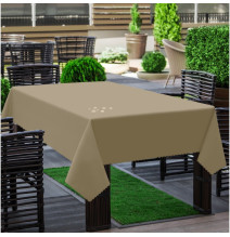 Garden tablecloth dark beige