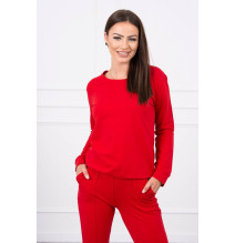 Tuta sportiva da donna MI9090 rosso