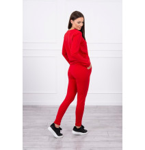 Tuta sportiva da donna MI9090 rosso