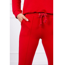 Tuta sportiva da donna MI9090 rosso