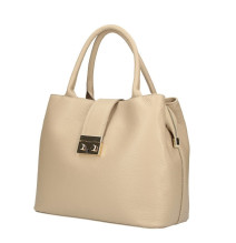 Borsa a mano in vera pelle 1137 taupe