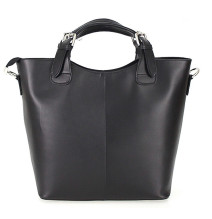 Kožená kabelka do ruky 69 čierna