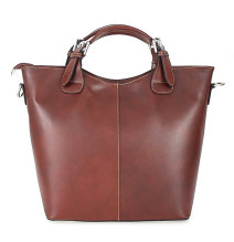 Borsa a mano in vera pelle 69 marrone