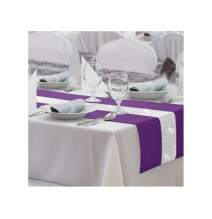 Behúň na stôl Glamour so zirkónmi fialový