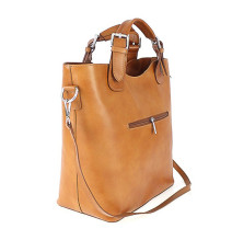 Borsa a mano in vera pelle 69 blu