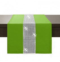 Runner Glamour with zircons green