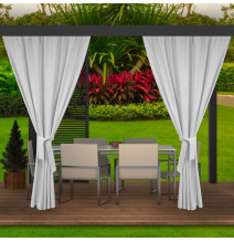 Zahradní závěs do altánku MIG33 bílý