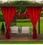Garden curtain on the terrace MIG10 red