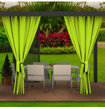 Garden curtain on the terrace MIG35 green lime