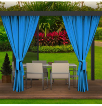Garden curtain on the terrace MIG38 light blue