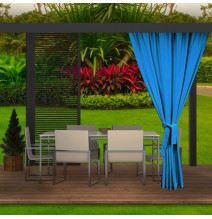 Garden curtain on the terrace MIG38 light blue