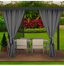 Garden curtain on the terrace MIG23 dark gray