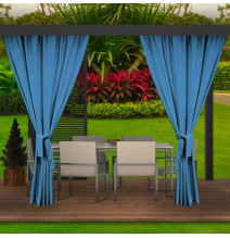 Garden curtain on the terrace MIG25 turquoise