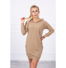 Abito con cappuccio MI67292 camel
