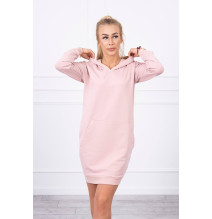 Dress with hood MI67292 powder pink