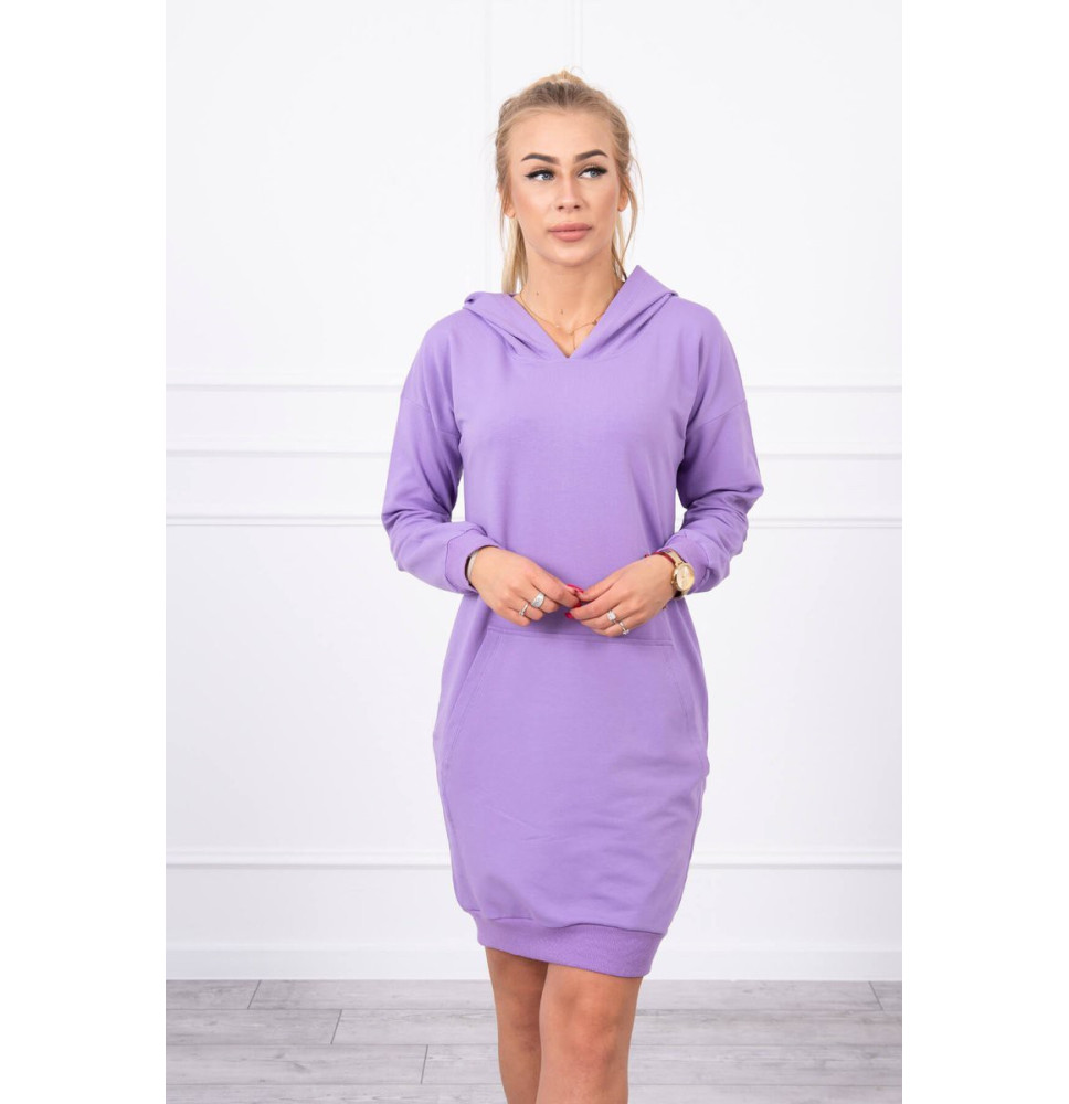 Dress with hood MI67292 purple