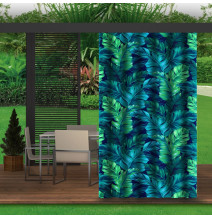 Garden curtain on the terrace MIGD219 green leaves