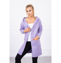 Sweater with hood MI2020-10 purple