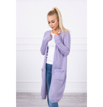 Long sweater with pockets MI2020-3 purple