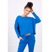 Women's set with oversize blouse MI9091 bluette