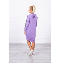 Šaty s reflexním potiskem fialové
