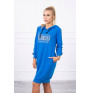 Dress with reflective print bluette