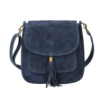 Kožená kabelka na rameno 1147 modrá