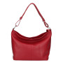 Genuine Leather Handbag 729 dark red