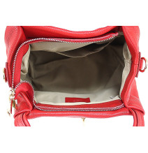 Genuine Leather Handbag 784 taupe