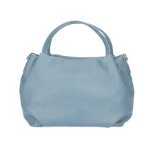 Dámska kožená kabelka 784 blankytna modrá