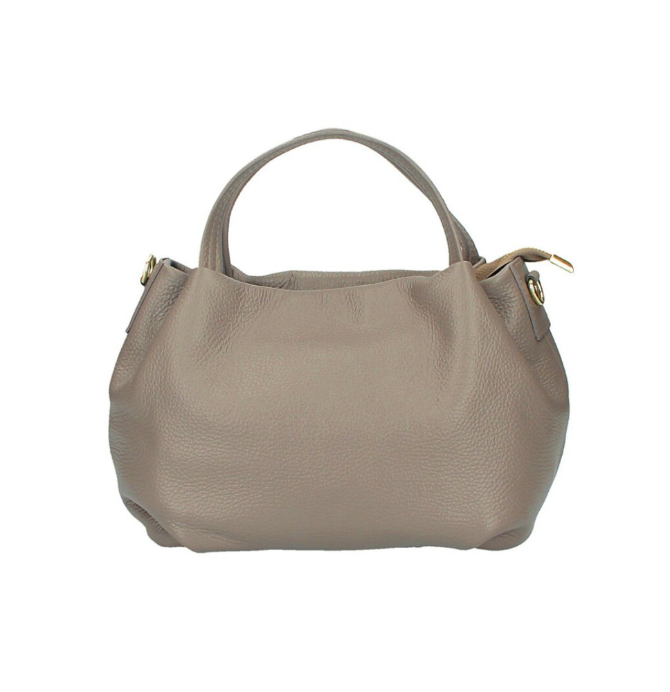 Borsa a mano in vera pelle 784 fango