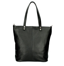 Maxi Borsa in pelle 165 nero MADE IN ITALY