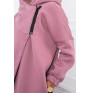 Women's sweatshirt with short zipper MI9110 dark pink