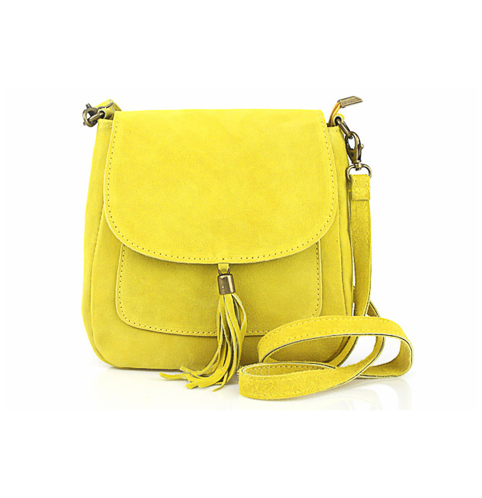 Genuine Leather Handbag 1147 yellow