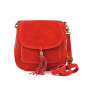 Genuine Leather Handbag 1147 red