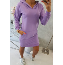 Dress with hood MI67292 purple