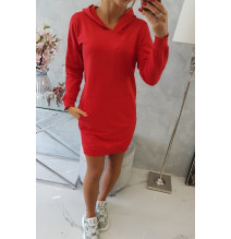Abito con cappuccio MI67292 rosso