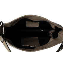 Genuine Shoulderbag 1081 dark taupe Made in Italy