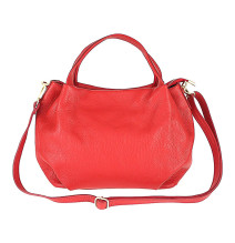 Genuine Leather Handbag 784 red