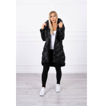Téli kabát MI19 fényes fekete