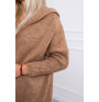Dámsky sveter s kapucňou MI2020-14 camel