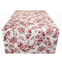 Fabric Christmas red roses, h. 140 cm