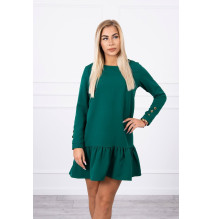 Dress with a flounce MI66188 green