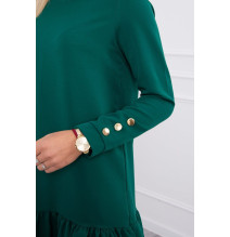 Dámske šaty s volánom MI66188 zelené