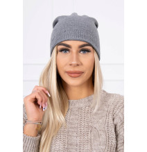 Women’s Winter Hat MIK143 dark gray