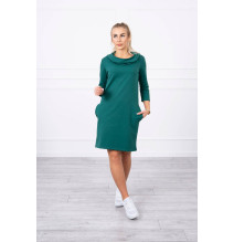 Dress with hood and pockets MIG8847 green