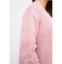 Long sweater MI2019-2 powder pink