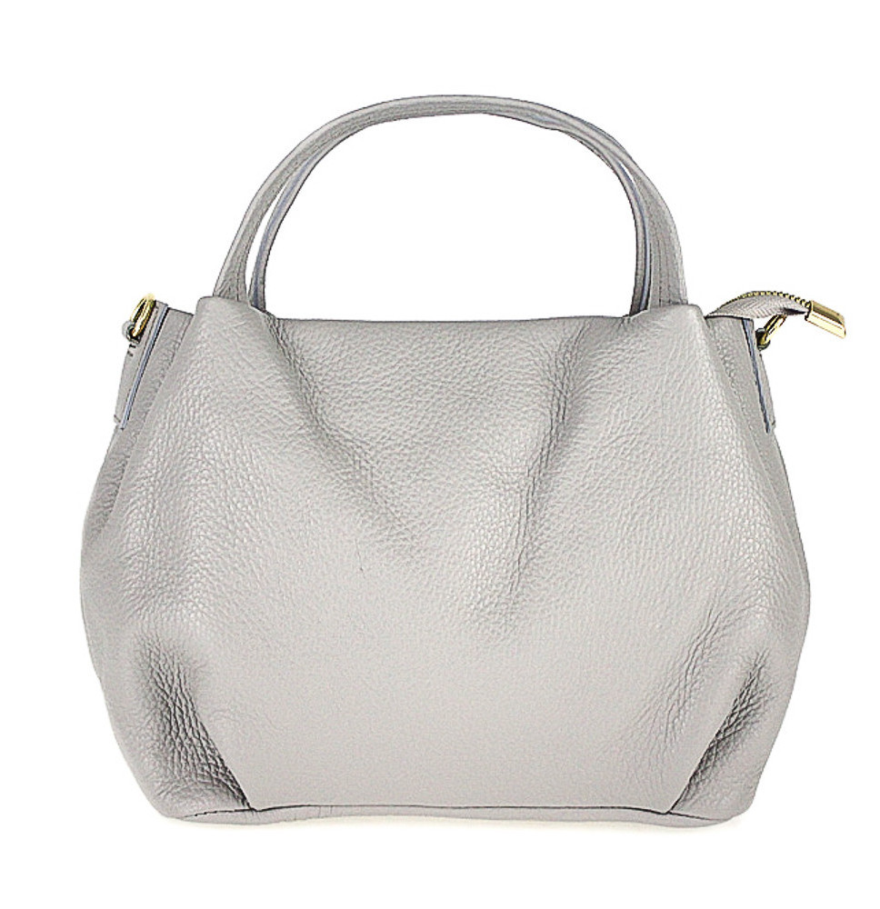 Genuine Leather Handbag 784 gray
