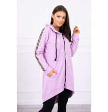 Felpa da donna con cerniera sul retro MI8997 viola