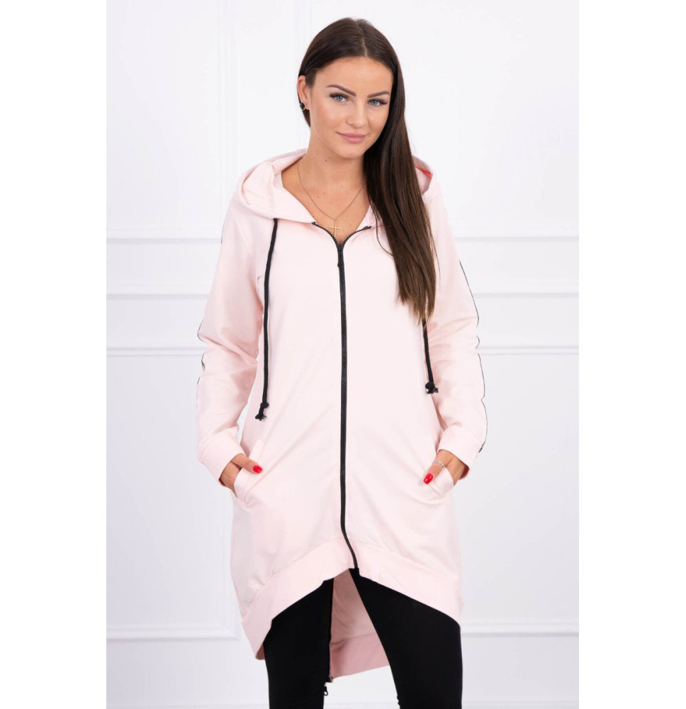 Felpa da donna con cerniera sul retro MI8997 rosa